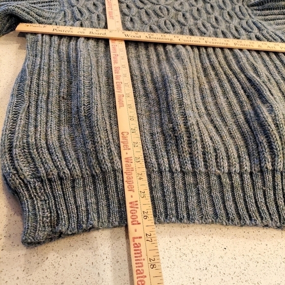 Vintage Byford 100% Wool Made in England Pullover Sweater Large Thick Cable Knit - Picture 8 of 12
